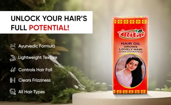 rita-hai-oil-3 Rita Herbal Hair Oil – Almond Castor Blend – 20ml (Pack of 4)