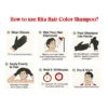 rita-ampoo-use Rita Instant Hair Color Shampoo - Natural Black Hair Color in 5 Minutes (Pack of 10 Sachets) for Men & Women